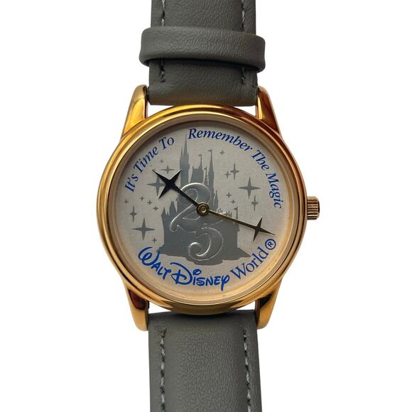Vintage Disney World 25th Anniversary Women's Watch 35mm-New Band - New Battery - Picture 1 of 6